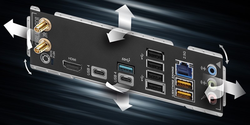 Flexible Integrated I/O Shield